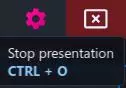 Stop Presentation Button