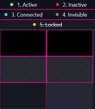 Preview windows with all possible statuses