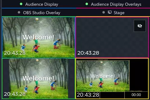 Adding colors to outputs helps identify them with colored borders and underlines